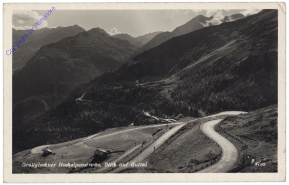 Großglockner, Großglockner Hochalpenstrasse, Blick auf Guttal