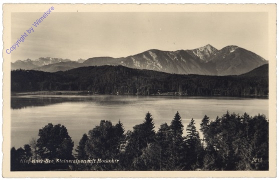 Klopeinersee, Steiner Alpen mit Hochobir
