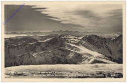 Metnitz, Blick vom Wintertalernock auf Lattersteighöhe, Beretthöhe, Karawanken und Julische Alpen