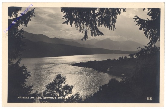 ak123119 Millstatt, sinkende Sonne