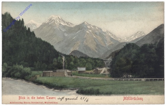 ak123131 Möllbrücke, Blick in die hohen Tauern
