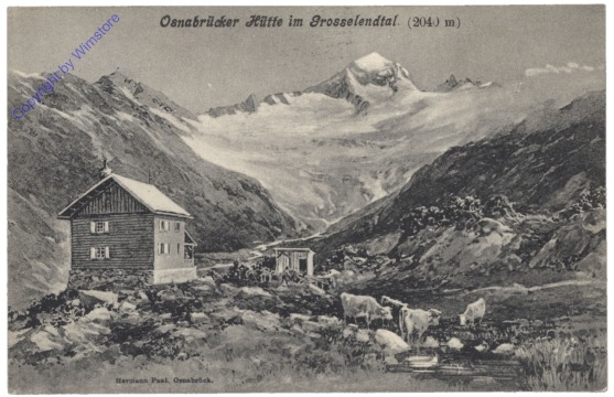 ak123137 Obervellach, Osnabrücker Hütte im Grosselendtal