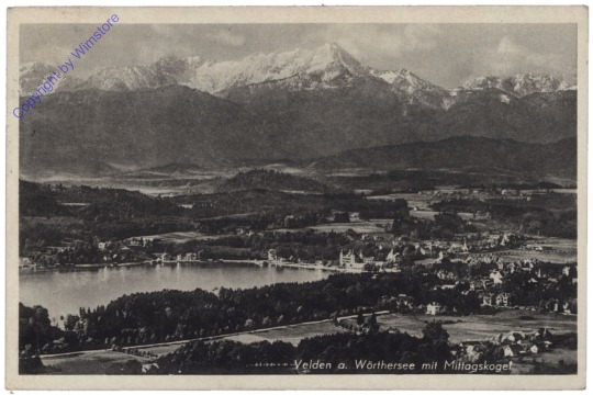 ak123244 Velden, mit Mittagskogel