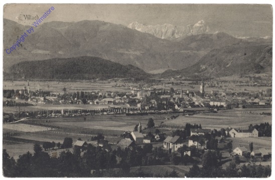 ak123260 Villach, Ortsansicht