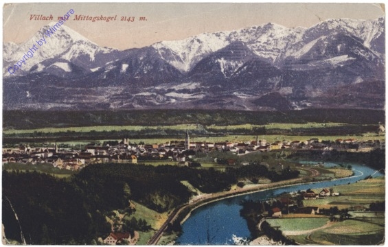 ak123275 Villach, mit Mittagskogel