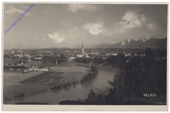 ak123284 Villach, Ortsansicht
