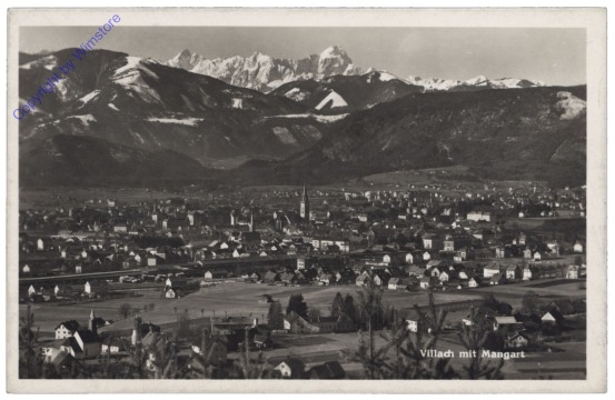 ak123296 Villach, mit Mangart