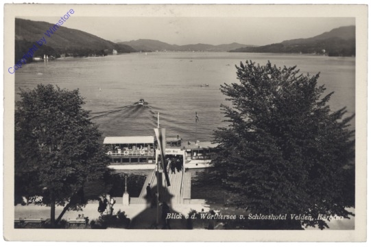 ak123302 Velden, Blick a.d. Wörthersee v. Schlosshotel Velden
