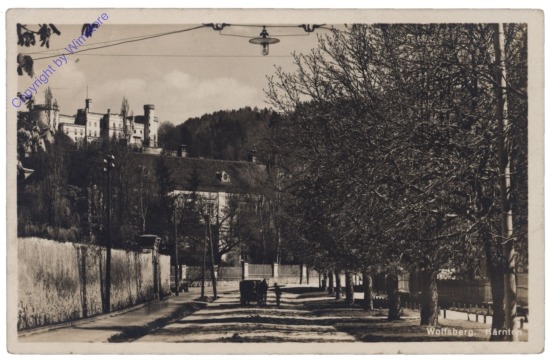 Wörthersee, Schrottturm, Blick auf Loretto und Karawanken