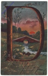 ak123385 D - Buchstabe aus Bäumen