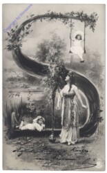 ak123404 S - Dame mit Kindern