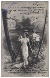 W - Dame mit zwei Kindern