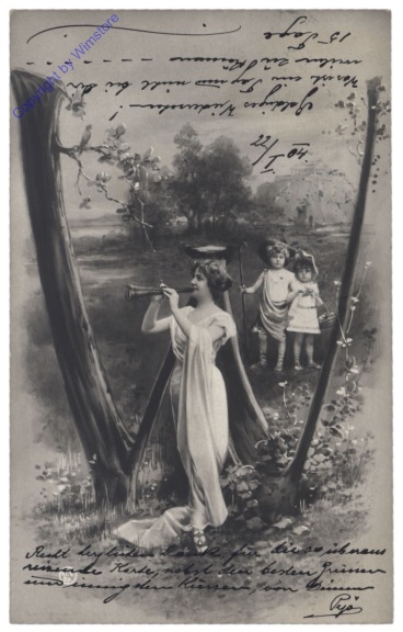 W - Dame mit zwei Kindern