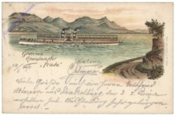 Rheindampfer "Friede", Gruss vom