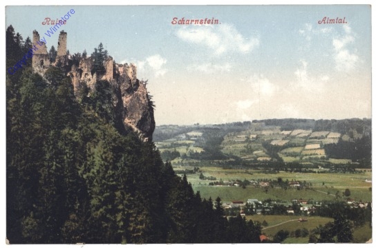 Almsee, Almtal, Ruine Scharnstein