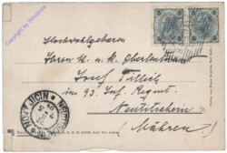 Bad Hall, Gruss aus, mechanische Drehkarte, Revolverkarte