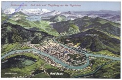 Bad Ischl, und Umgebung aus der Vogelschau