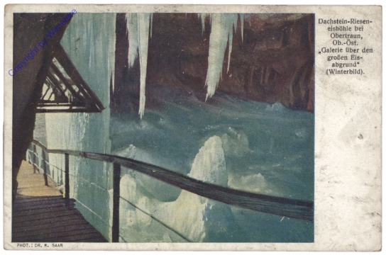 Dachstein-Rieseneishöhle, Galerie über den großen Eisabgrund