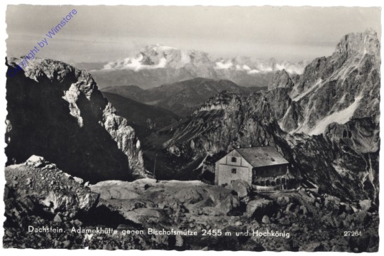 Gosau, Adamekhütte gegen Bischofsmütze und Hochkönig