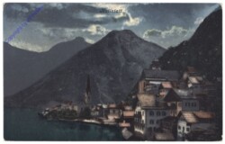 Hallstatt, Ortsansicht bei Nacht