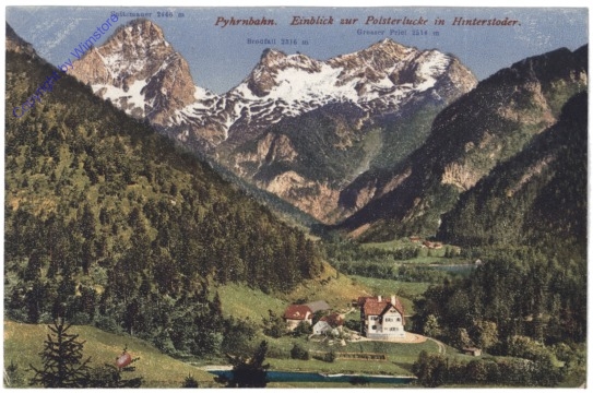 Hinterstoder, Pyhrnbahn, Einblick zur Polsterlucke