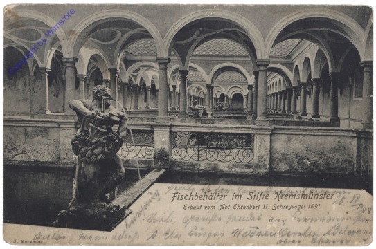 Kremsmünster, Fischbehälter im Stifte Kremsmünster