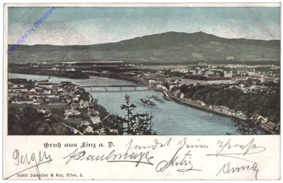Linz an der Donau, Gruss aus