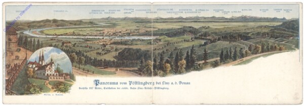 Linz an der Donau, Panorama vom Pöstlingberg