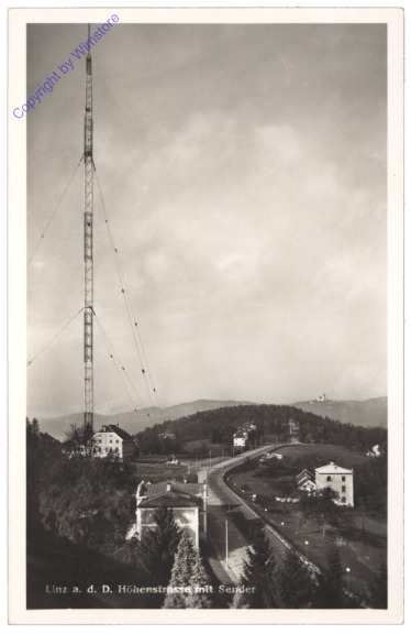 Linz an der Donau, Höhenstrasse mit Sender