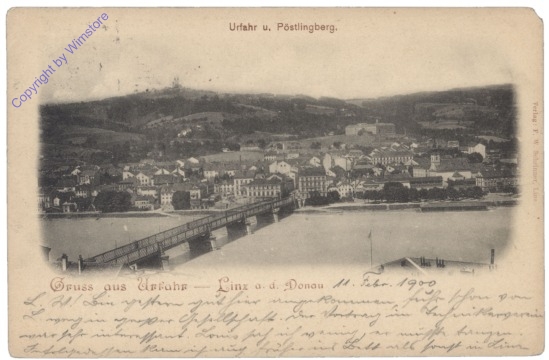 ak124182 Linz an der Donau, Urfahr und Pöstlingberg