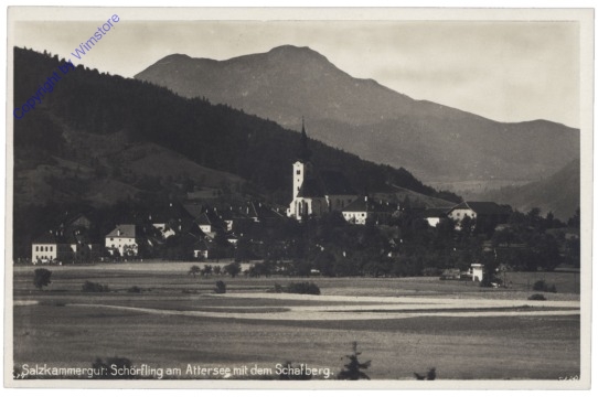 Schörfling am Attersee, mit dem Schafberg