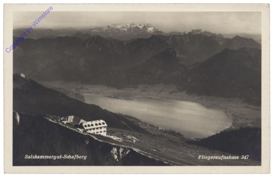 St. Wolfgang, Schafberg, Fliegeraufnahme