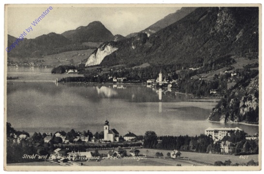 St. Wolfgang, Strobl und Blick auf St. Wolfgang