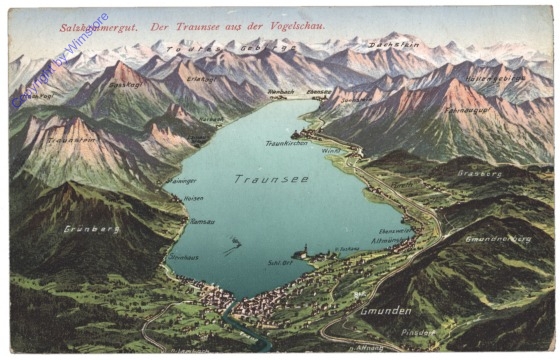 Traunsee, Der Traunsee aus der Vogelschau