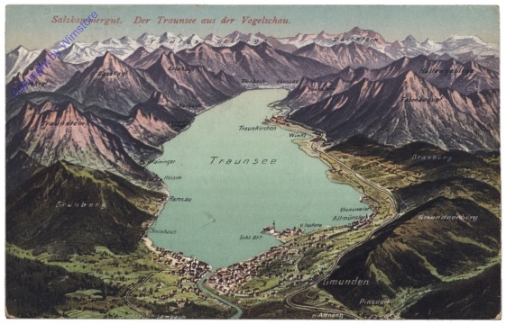 Traunsee, Der Traunsee aus der Vogelschau