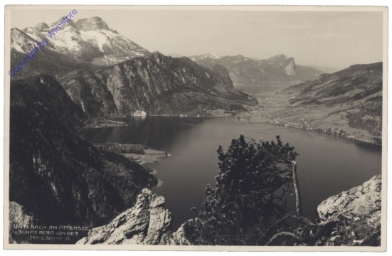 Unterach am Attersee, u. Schafberg von der Madlscheid