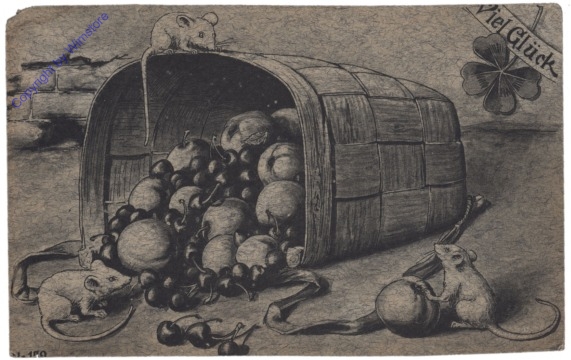 Mäuse im Obstkorb