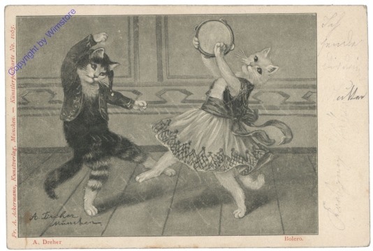 ak124637 Katzen tanzen