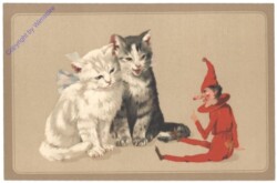 Katzen mit Clown