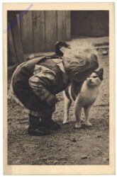 Kleinkind mit Katze