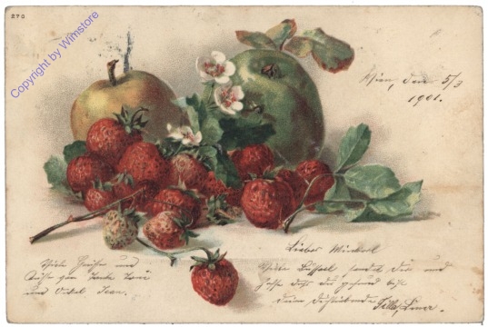 ak124901 Äpfel und Erdbeeren