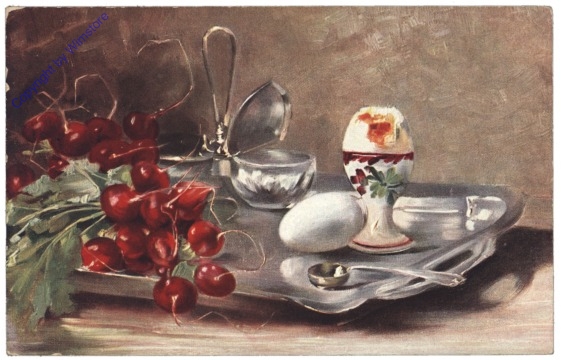 Radieschen mit Frühstücksei