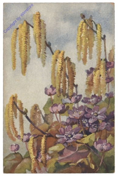 Blumen mit Zweigen