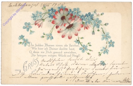 Blumen, Vers