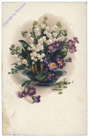 Frühlingsblumen in einer Schale