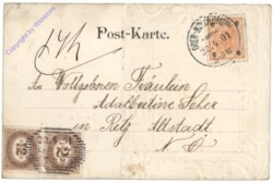 Rosensträußchen mit kleinem Briefchen