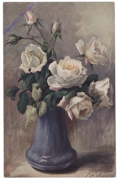 Rosen (weiß) in Vase