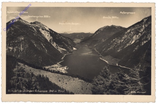 Achensee, Rundblick über den Achensee