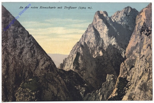 Ellmau, An der roten Rinnscharte mit Treffauer