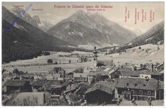 Fulpmes, gegen die Gletscher